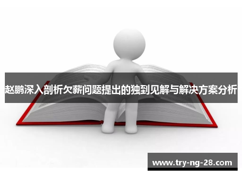 赵鹏深入剖析欠薪问题提出的独到见解与解决方案分析